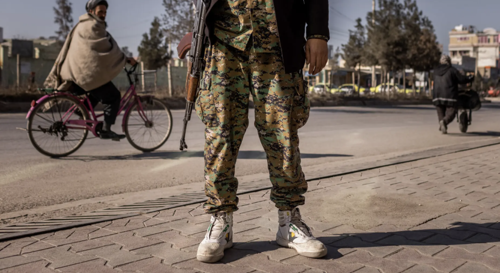 Why do the Taliban wear white Servis Cheetahs sneakers?